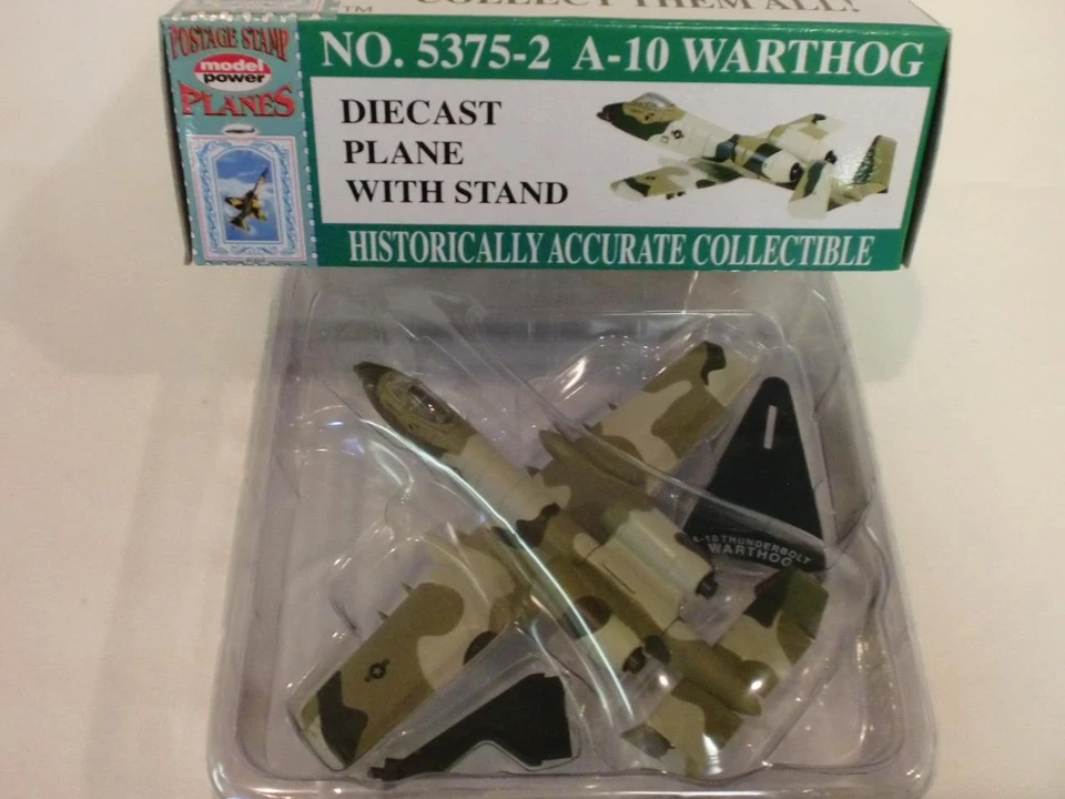 "A-10 THUNDERBOLT WARTHOG" Model Power Postage Stamp 5375-2 Die-cast 1:140 Plane - Image 1 of 1