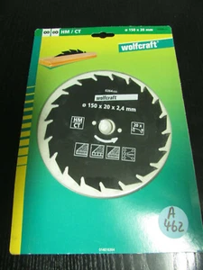 Wolfcraft 6364000 Kreissägeblatt HM/CT 150 x 20mm Zähne=20 (A462) - Bild 1 von 3