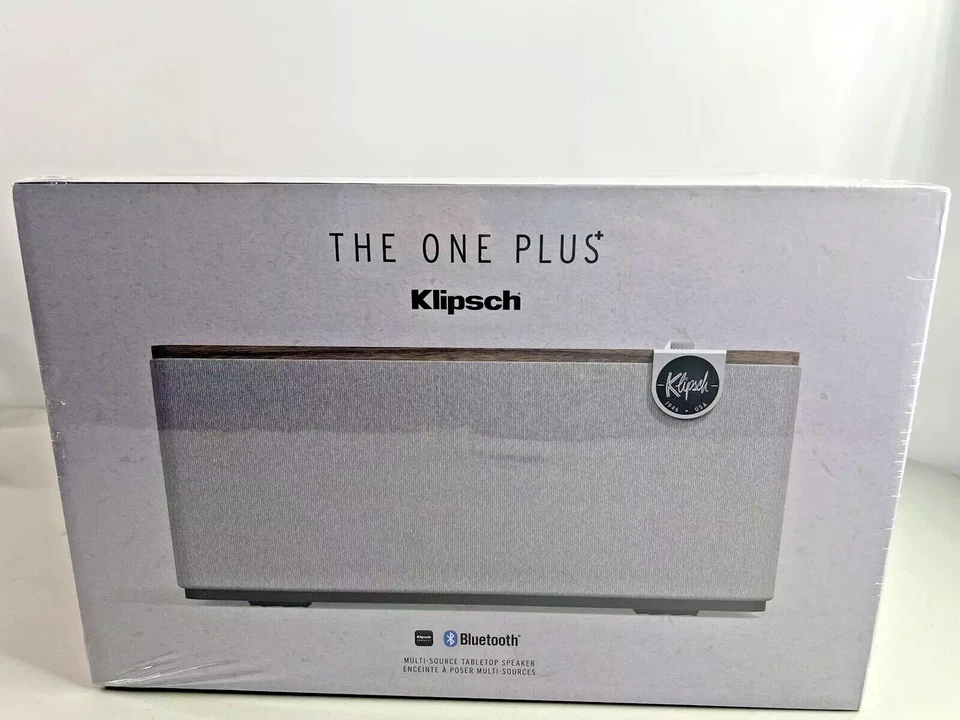 BRAND NEW Klipsch THE-ONE-PLUS-WN Premium Bluetooth Speaker - Walnut