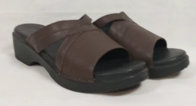 LL Bean Women's 39 US 8 Platform Wedge Sandals Open Toe Brown  - NWOT - Image 1 of 4