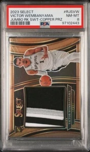 2023 Select Rookie Jumbo Swatches Victor Wembanyama Copper Patch RC /49 Spurs - Picture 1 of 2