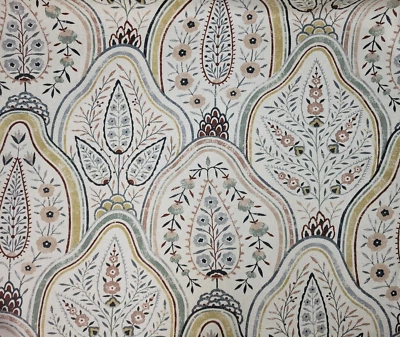 Priyanka in Folklore BTY 54" Wide Richloom 100% Cotton Modern Damask - Image 1 of 2