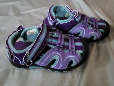 Sandalias zapatos de agua para niñas púrpura claro/azul niño pequeño - talla 7/8. (bxS) Foto 1 de 4