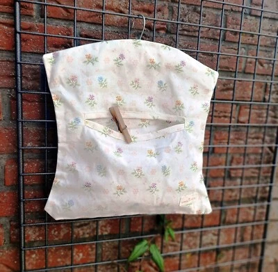 Wäscheklammerbeutel Cilja Vintage Klammerbeutel Bügel Baumwolle Blumen GreenGate - Bild 1 von 4