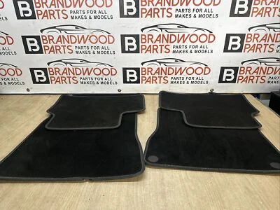 Mercedes A Class W177 18-24 VELOUR FLOOR MATS MAT SET 4 BLACK - Image 1 of 4