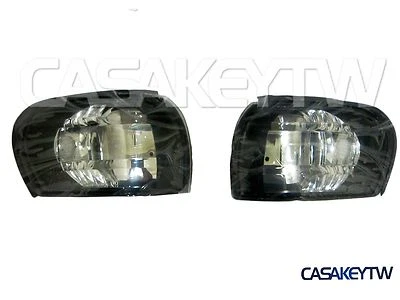 Side Corner Lamp Parker Light Crystal Black for~93-00~SUBARU Impreza GC8 STI WRX - Image 1 of 4