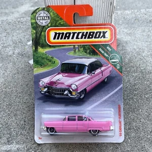 Matchbox '55 Pink Cadillac Fleetwood MBX Road Trip 11/100 2019 Mattel - Picture 1 of 5
