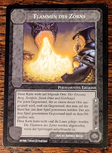1x Flammen Des Zorns Middle Earth MECCG CCG NM/M German PROMO + Fast Shipping! - Picture 1 of 2
