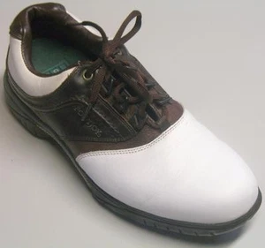 Zapatos de golf para hombre FootJoy Contour Series blancos/marrones 10 M - Imagen 1 de 8