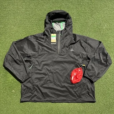 Nike Trail Jacket ACG Snacks 1/4 Zip Packable Black FQ3062-010 Mens Size XL - Image 1 of 4