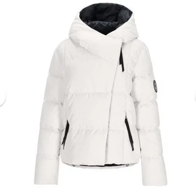 Obermeyer Calypso Down Women's Winter Jacket, White Diamond Size 8 NWT 700 FP - Image 1 of 4