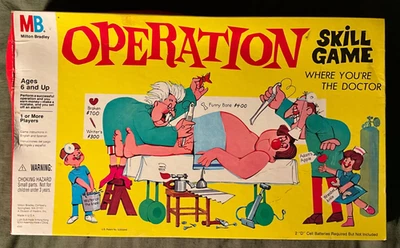 Vintage 1965 Milton Bradley Operation Skill Game Complete Set Works UNUSED PIECE - Image 1 of 4