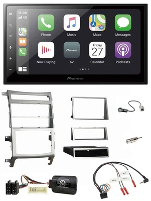 Pioneer Lenkrad Bluetooth DAB 2DIN USB Autoradio für Hyundai IX55 2009-2012 silb - Bild 1 von 4