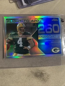 Blue Refractor Flight To 420 Brett Favre Packers #25/50 SP Bfc-260 - Picture 1 of 2