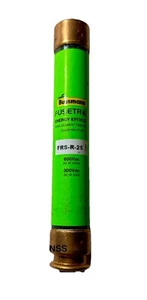 COOPER BUSSMANN Fusetron FRS-R-25 CLASS RK5 FUSE 600V Dual-Element Time-Delay - Picture 1 of 1