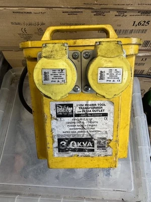 110V Tool Transformer 3.3KVA Dual Socket-good Working Order - Image 1 of 4