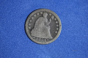 ESTATE FIND 1853 ARROWS - Seated Liberty Half Dime #K55737 - Picture 1 of 2