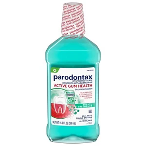 Parodontax Active Gum Health Breath Freshener Mouthwash, Fresh Mint, 16.9 Fl Oz, - Picture 1 of 3