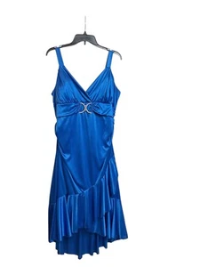 Taboo Body Fitted Blue Dress Size 3X Formal Prom Cruise SEE NOTE - Picture 1 of 7