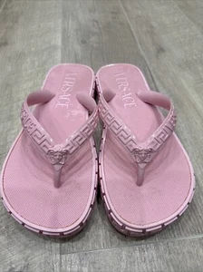 Authentic Versace Medusa pool slides Women Size 39 Pink - Picture 1 of 9
