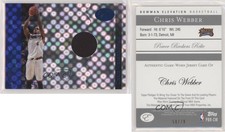 2006-07 Bowman Elevation Power Brokers Relics Blue /79 Chris Webber #PBR-CW HOF