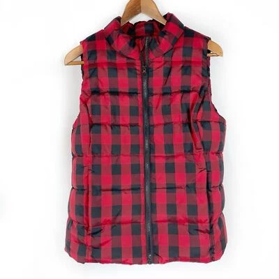 Chaleco acolchado a cuadros Ruff Hewn Buffalo rojo y negro invierno al aire libre, mediano pequeño  Foto 1 de 4