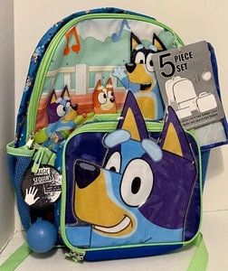 Nuevo Juego Mochila Disney Bluey 5 Piezas 16" - Imagen 1 de 6