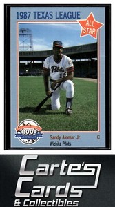 Sandy Alomar Jr. 1987 Feder Texas League All Stars #10  Wichita Pilots