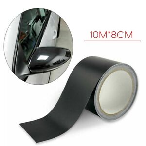 Gloss Black Car Decal Door Glass Trim Sticker Stretchable and Long lasting