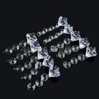 1/5/10 brins perles transparentes cristal acrylique lustre suspendu décoration de mariage A57D