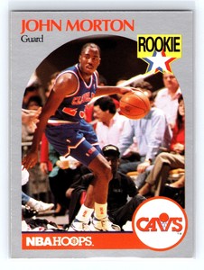 1990 Hoops John Morton Rookie #77 Cavaliers