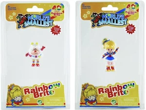 (Set of 2) World's Smallest Rainbow Brite & Twink Doll 2.5" Mini Figure Hallmark - Picture 1 of 9
