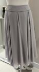 Jacques Vert A-line Midi Skirt Size 12 Pale Grey Layered Chiffon
