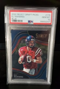 2022 Select Draft Picks 178 Eli Manning Ole' Miss Blue PSA 10 - Picture 1 of 2