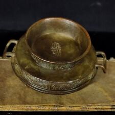 Chinese copper table Ornament Statue incense burner home decoration plate