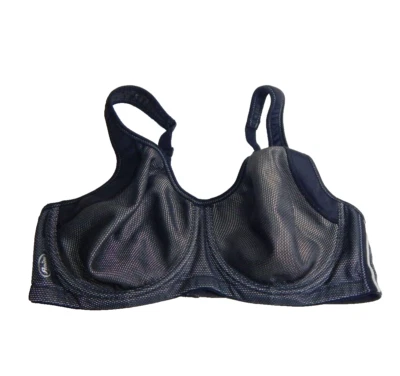 Sujetador deportivo Anita 34C Momentum con aros soporte máximo negro plateado para mujer Foto 1 de 3