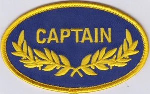 Parches bordados CAPTAIN 2,5""x4"" plancha - Imagen 1 de 1