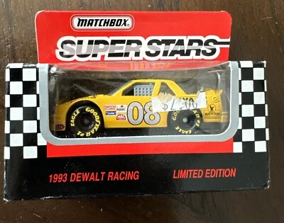 Matchbox Super Stars Diecast 1/64 NASCAR #08 DeWalt Tools Bobby Dotter L/E 1993 - Image 1 of 2
