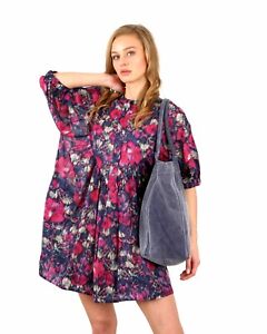 Isabel Marant Etoile Womens Mazea Abstract Floral Printed Cotton Dress XL 42