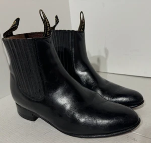 Corcel Men's Size 7 Black Leather Ankle Boots - Picture 1 of 18
