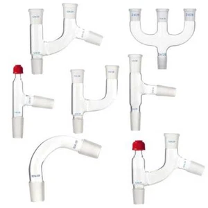 Glass Distillation Distilling Head Standard Joint Connector Laboratory Supply - Picture 1 of 22