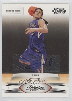 2009 Panini Prestige Bonus Shots Black Signatures /50 Omri Casspi Rookie Auto RC - Image 1 of 2