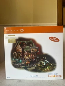 Department 56 Snow Village Halloween Dead Creek Mill (56.54606) Works! Complete! - Picture 1 of 13