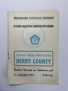 Slovan Bratislava v Derby County; European Cup 1st Round, 17th September 1975 - Picture 1 of 4