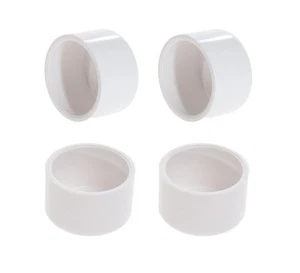 20pc 1/2" PVC End Cap Furniture Grade Pipe Plug Fitting DIY - Picture 1 of 8