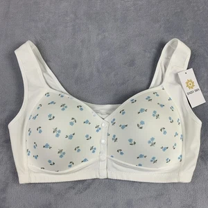 Sujetador Daisy para personas mayores para mujer 3XL sujetador push up frontal sin aros floral NUEVO - Imagen 1 de 13