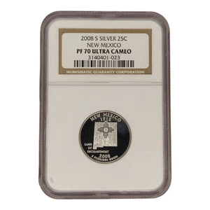 2008 S New Mexico Silver NGC PF 70 ULTRA CAMEO 7B - Picture 1 of 2