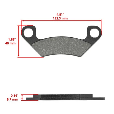 Pastillas de freno delanteras traseras para John Deere Gator XUV590E XUV590i XUV590M (S.N 040001-) Foto 1 de 4