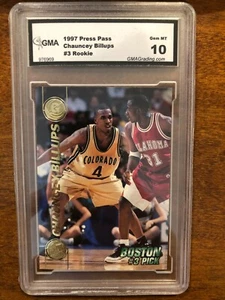 97-98 Chauncey Billups Press Pass #3 Rookie RC GMA 10 Gem Mint! - Picture 1 of 2