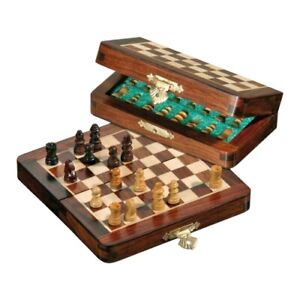 Schachspiel - Reiseschach - magnetisch - klein - Breite 13 cm